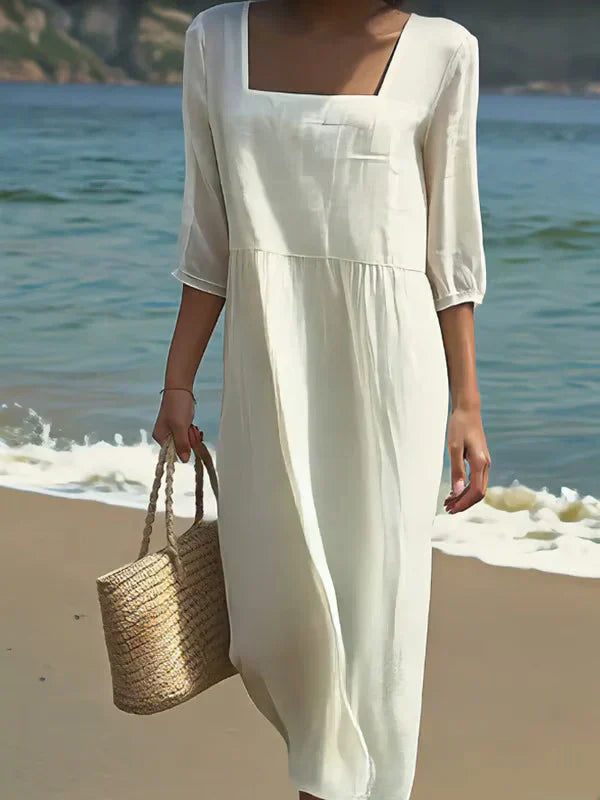 Lunelle Casual Linen Dress
