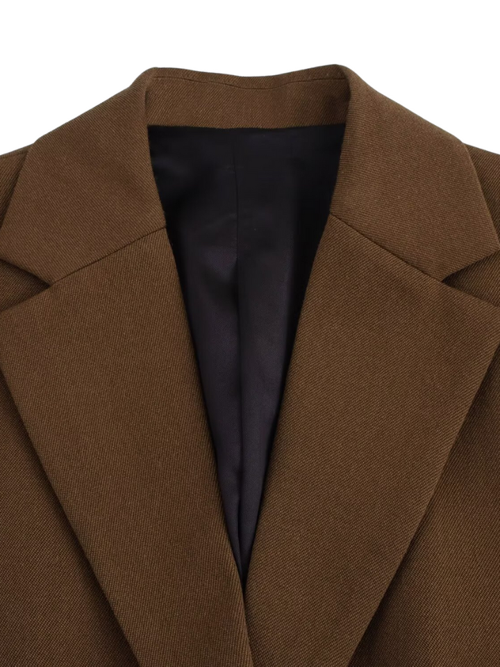 CAMILLE TAILORED BLAZER - CHESTNUT