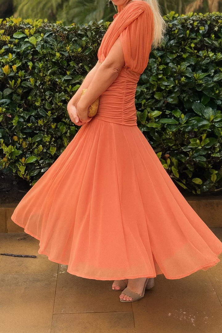 Elegant Mesh Boutonniere Dress