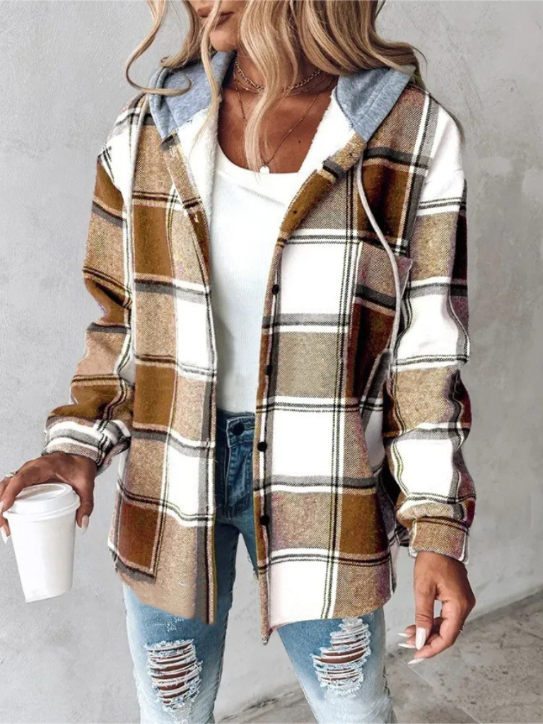 Cassy™ - Chic Plaid Jacket