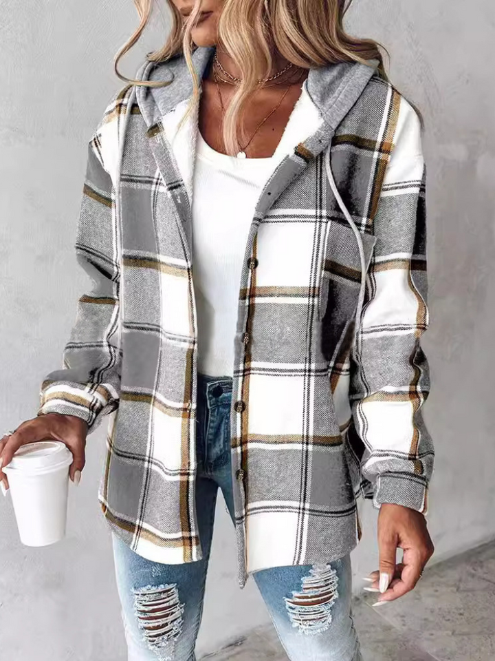 Cassy™ - Chic Plaid Jacket