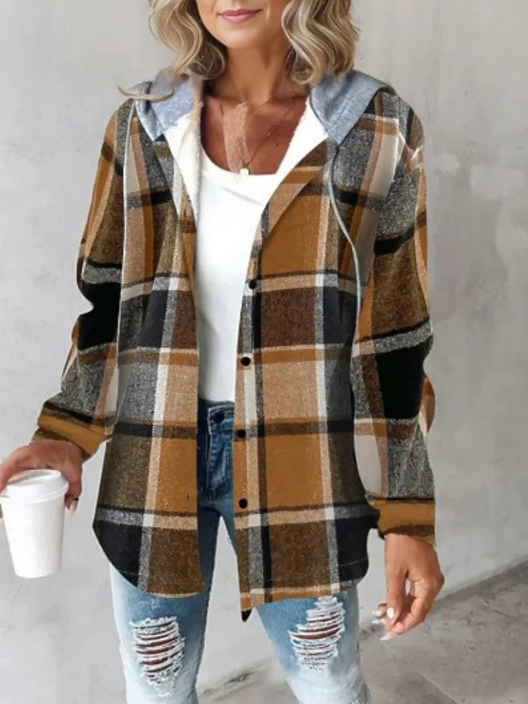 Cassy™ - Chic Plaid Jacket