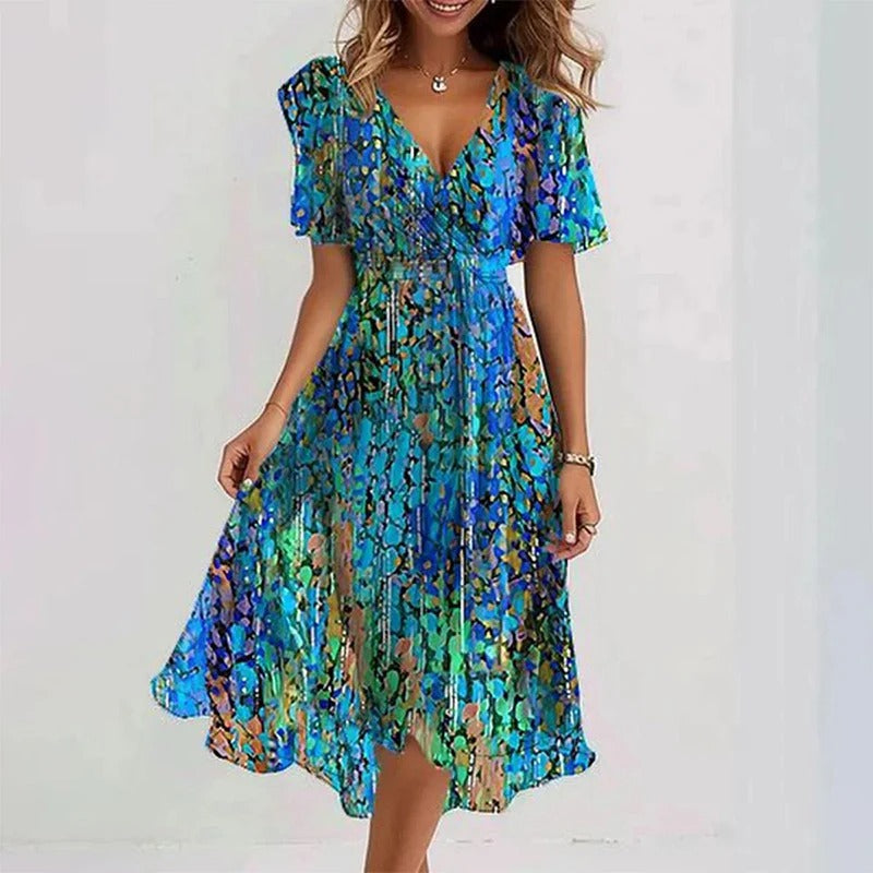 Yana™ - Elegant Colorful Dress