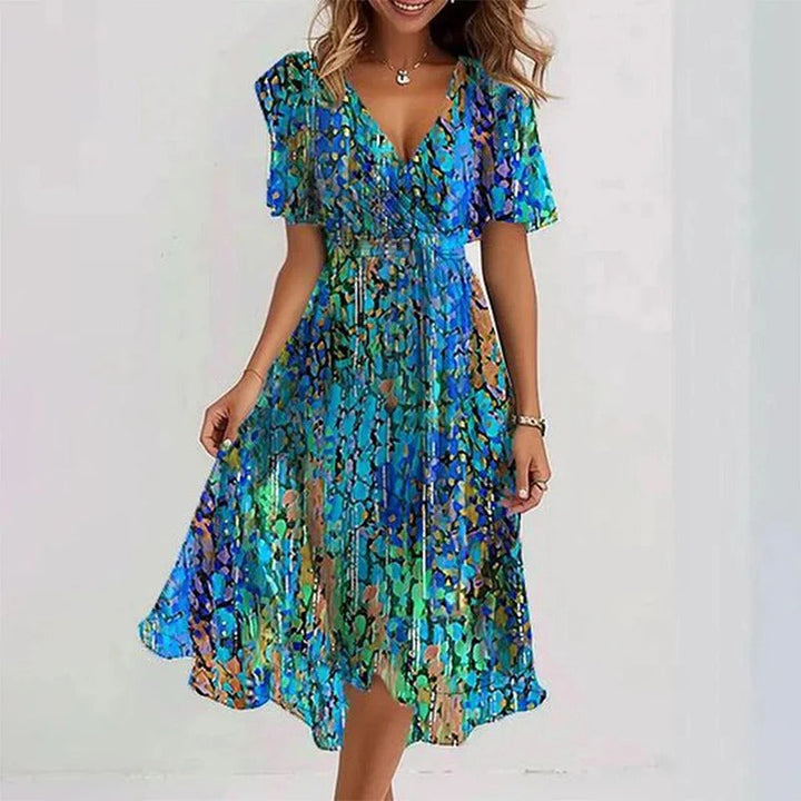 Yana™ - Elegant Colorful Dress